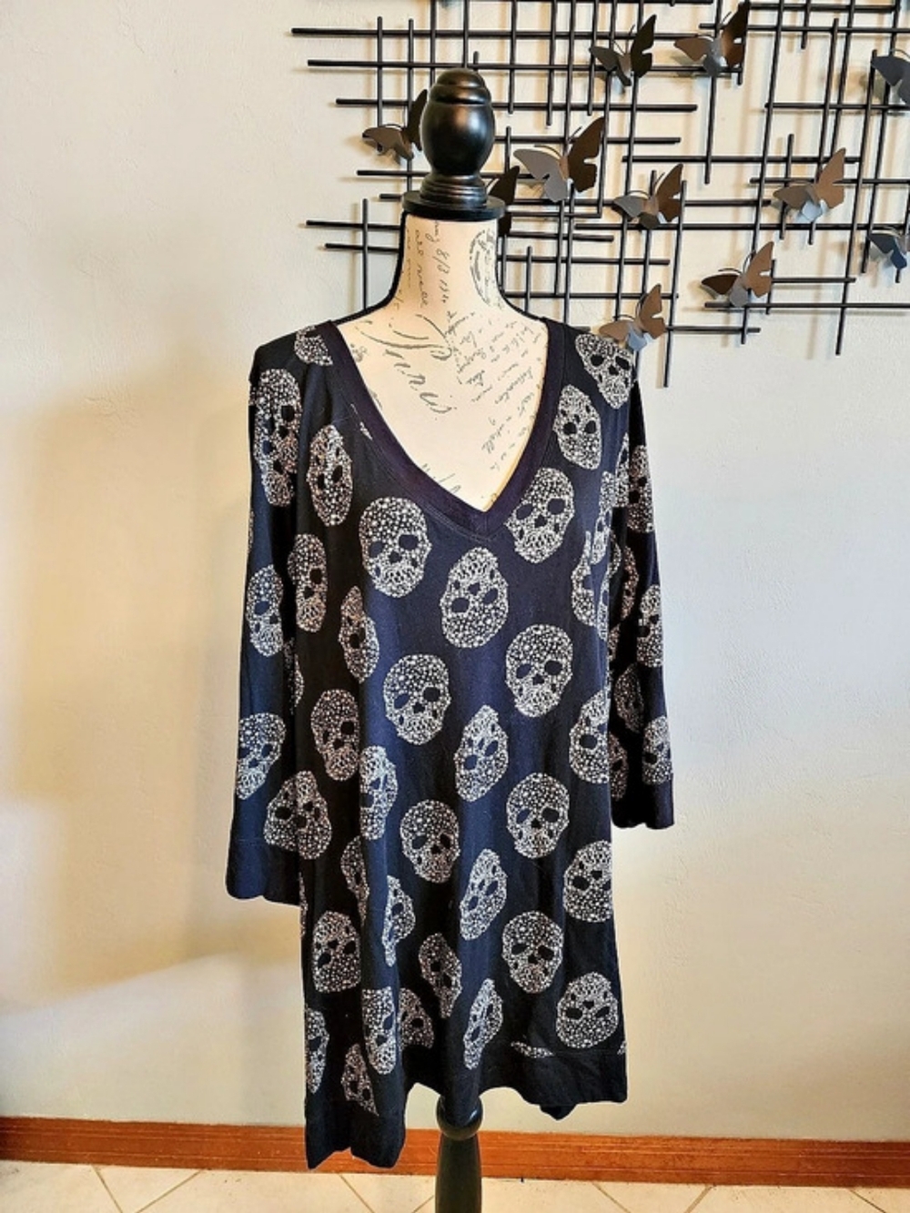Torrid Celestial Skull Print Tunic Top